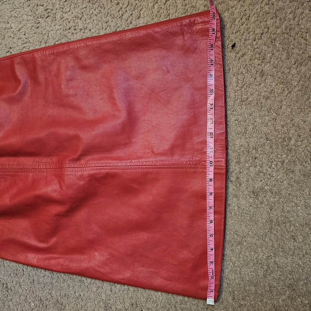 Red Leather Skirt
